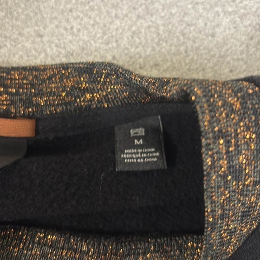 Scotch & Soda Madison Scotch Black Sweatshirt with Floral Sleeve Accents - Picture 9 of 10